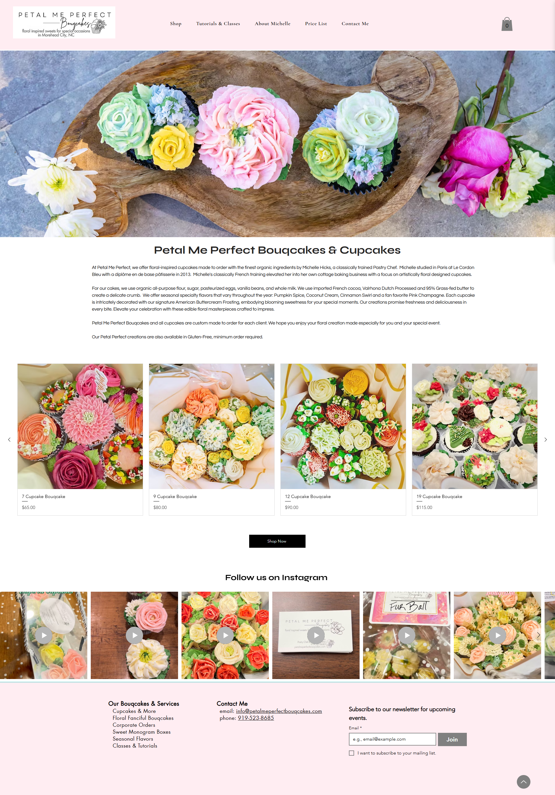 CloudnBugs Develops a Stunning WIX Online Store for Petal Me Perfect Bouqcakes